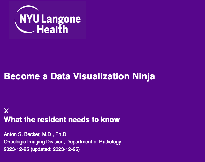 Become a Data Visualization Ninja